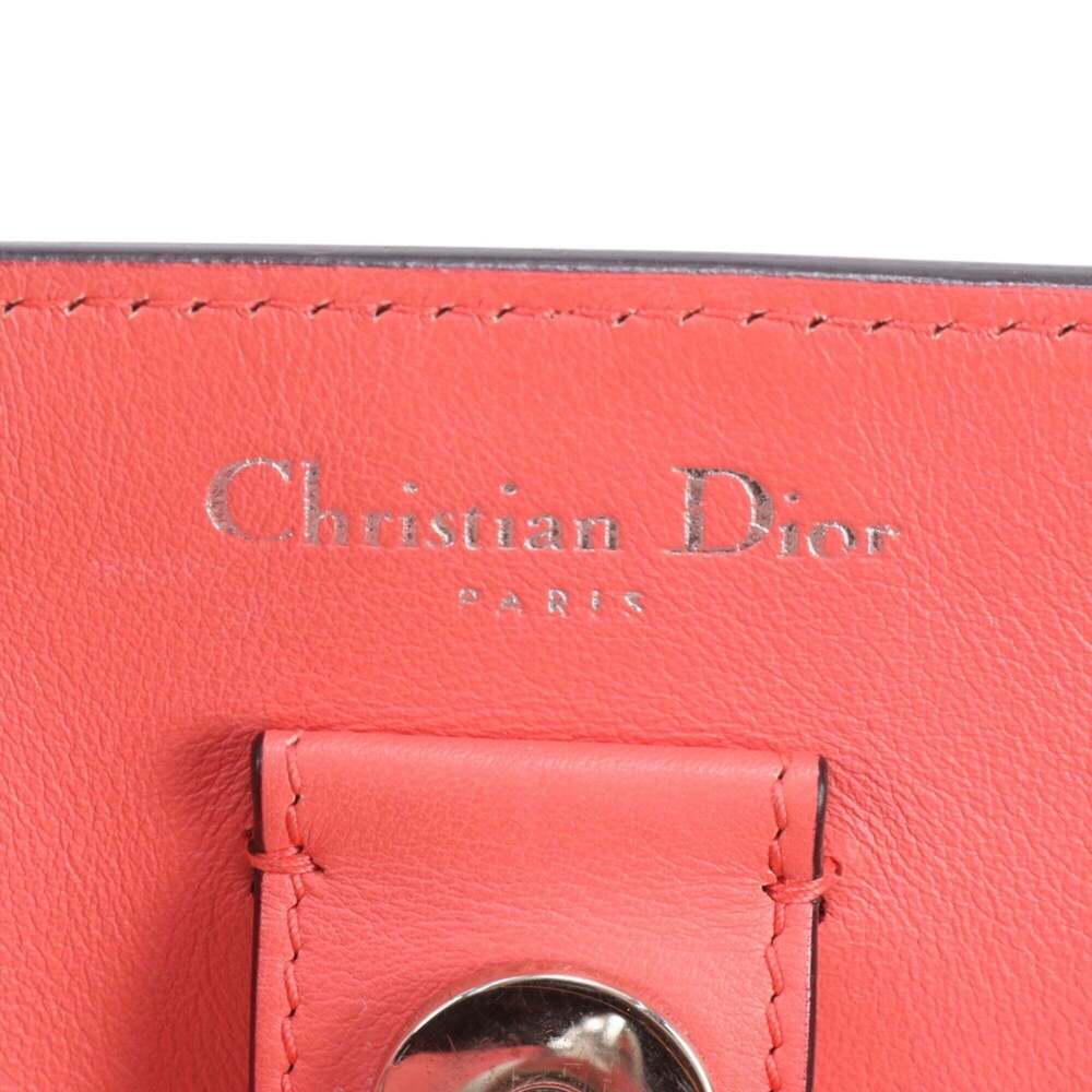 CHRISTIAN DIOR Pink Leather Shoulder Bag - Picture 8 of 8